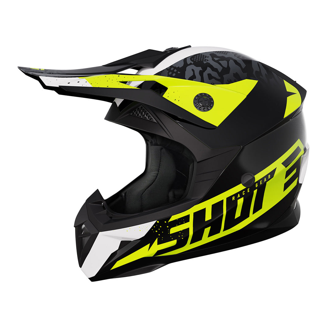 capacete-crianca-shot-pulse-airfit-preto-branco-amarelo-neon