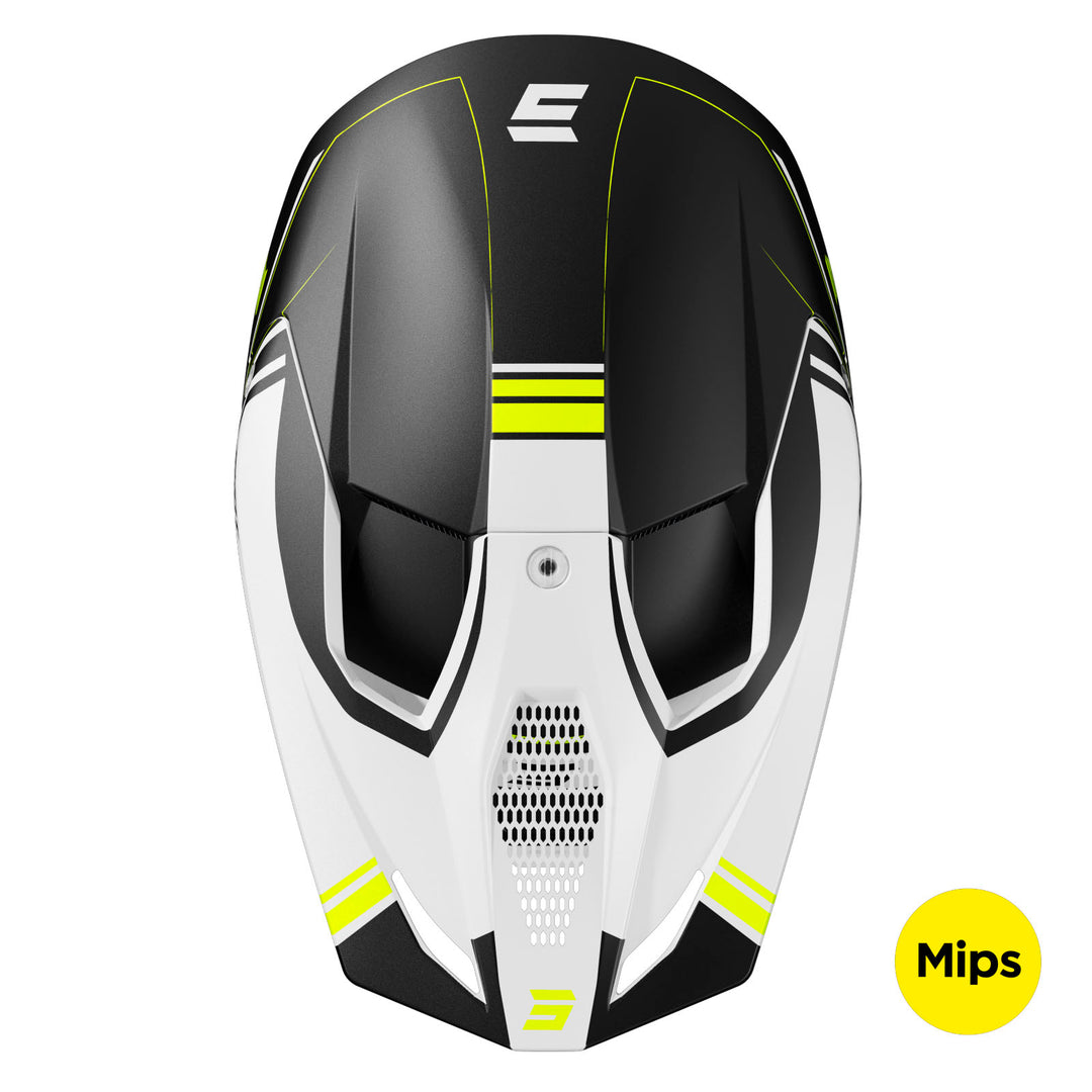 capacete-shot-race-sprint-preto-amarelo-neon-mate-top